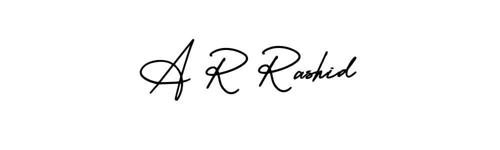 You can use this online signature creator to create a handwritten signature for the name A R Rashid. This is the best online autograph maker. A R Rashid signature style 3 images and pictures png