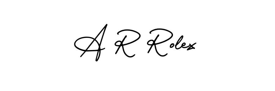 Also You can easily find your signature by using the search form. We will create A R Rolex name handwritten signature images for you free of cost using AmerikaSignatureDemo-Regular sign style. A R Rolex signature style 3 images and pictures png