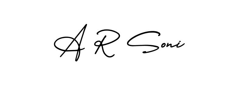 Check out images of Autograph of A R Soni name. Actor A R Soni Signature Style. AmerikaSignatureDemo-Regular is a professional sign style online. A R Soni signature style 3 images and pictures png