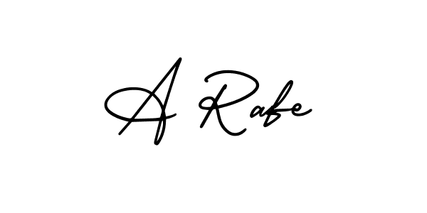 Design your own signature with our free online signature maker. With this signature software, you can create a handwritten (AmerikaSignatureDemo-Regular) signature for name A Rafe. A Rafe signature style 3 images and pictures png