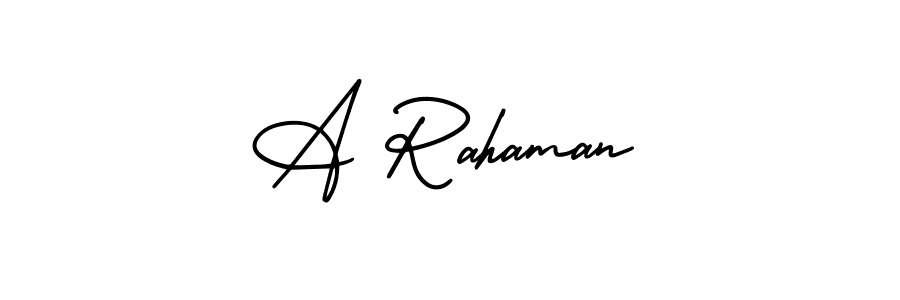 A Rahaman stylish signature style. Best Handwritten Sign (AmerikaSignatureDemo-Regular) for my name. Handwritten Signature Collection Ideas for my name A Rahaman. A Rahaman signature style 3 images and pictures png