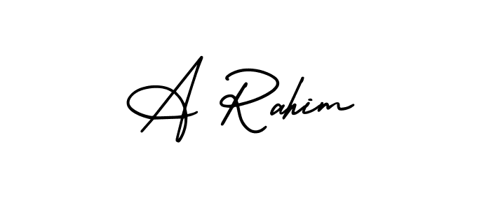 Also we have A Rahim name is the best signature style. Create professional handwritten signature collection using AmerikaSignatureDemo-Regular autograph style. A Rahim signature style 3 images and pictures png