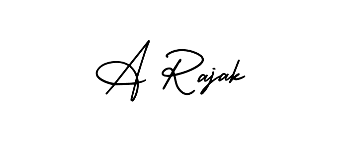 Similarly AmerikaSignatureDemo-Regular is the best handwritten signature design. Signature creator online .You can use it as an online autograph creator for name A Rajak. A Rajak signature style 3 images and pictures png