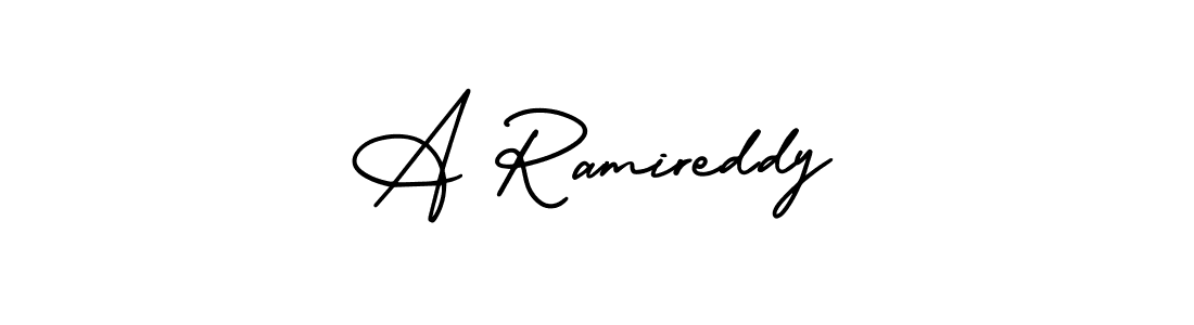How to Draw A Ramireddy signature style? AmerikaSignatureDemo-Regular is a latest design signature styles for name A Ramireddy. A Ramireddy signature style 3 images and pictures png
