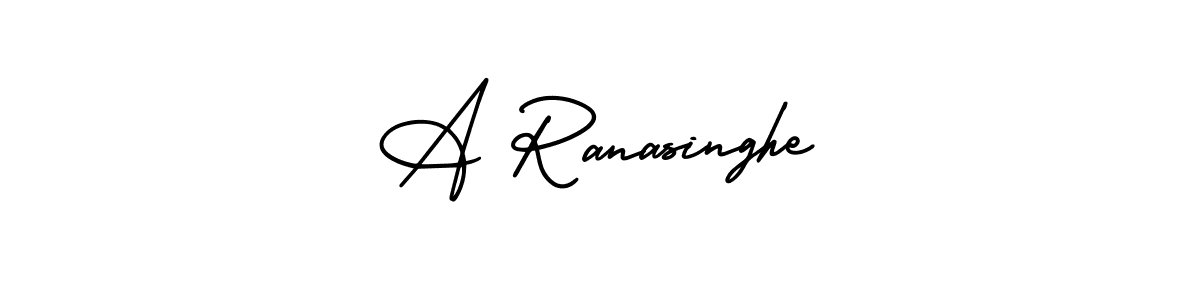 How to make A Ranasinghe signature? AmerikaSignatureDemo-Regular is a professional autograph style. Create handwritten signature for A Ranasinghe name. A Ranasinghe signature style 3 images and pictures png