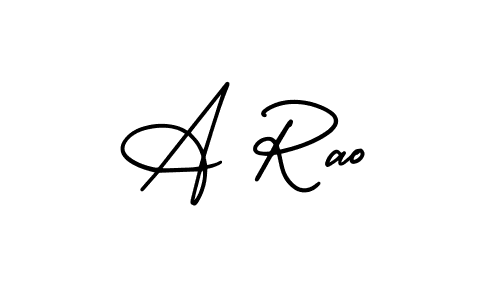 if you are searching for the best signature style for your name A Rao. so please give up your signature search. here we have designed multiple signature styles  using AmerikaSignatureDemo-Regular. A Rao signature style 3 images and pictures png