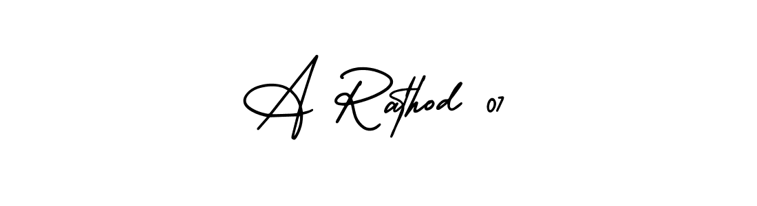 Make a short A Rathod 07 signature style. Manage your documents anywhere anytime using AmerikaSignatureDemo-Regular. Create and add eSignatures, submit forms, share and send files easily. A Rathod 07 signature style 3 images and pictures png