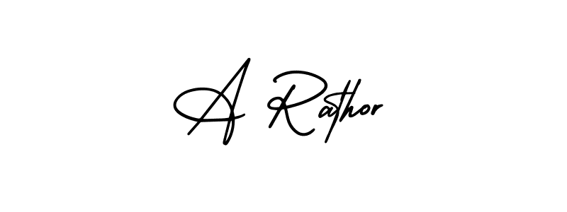 Also we have A Rathor name is the best signature style. Create professional handwritten signature collection using AmerikaSignatureDemo-Regular autograph style. A Rathor signature style 3 images and pictures png