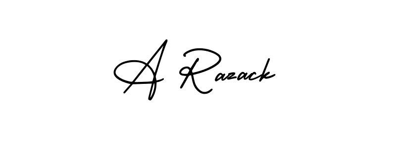 How to Draw A Razack signature style? AmerikaSignatureDemo-Regular is a latest design signature styles for name A Razack. A Razack signature style 3 images and pictures png