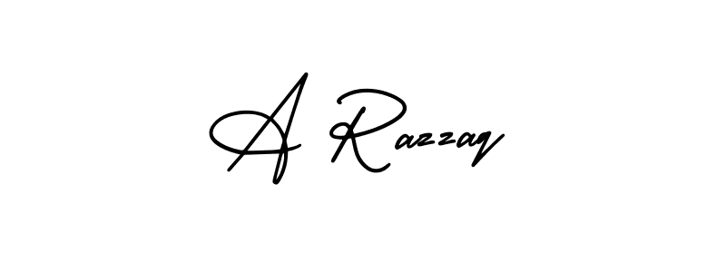 How to Draw A Razzaq signature style? AmerikaSignatureDemo-Regular is a latest design signature styles for name A Razzaq. A Razzaq signature style 3 images and pictures png