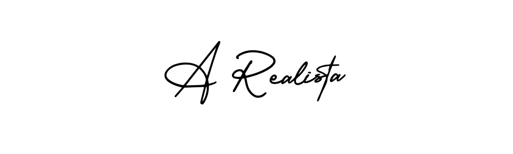 How to make A Realista name signature. Use AmerikaSignatureDemo-Regular style for creating short signs online. This is the latest handwritten sign. A Realista signature style 3 images and pictures png