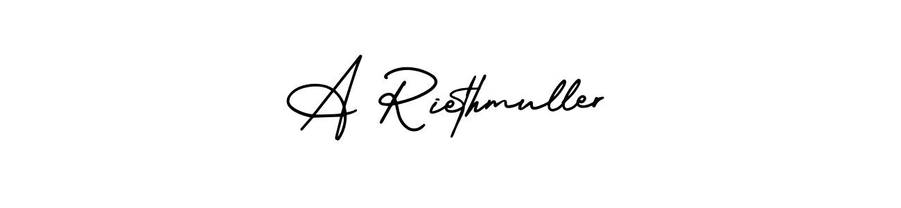 Best and Professional Signature Style for A Riethmuller. AmerikaSignatureDemo-Regular Best Signature Style Collection. A Riethmuller signature style 3 images and pictures png