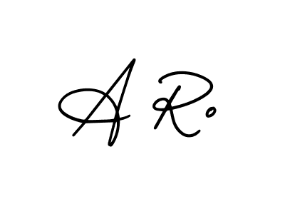 Also You can easily find your signature by using the search form. We will create A Ro name handwritten signature images for you free of cost using AmerikaSignatureDemo-Regular sign style. A Ro signature style 3 images and pictures png
