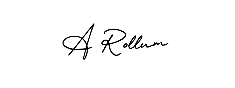 Similarly AmerikaSignatureDemo-Regular is the best handwritten signature design. Signature creator online .You can use it as an online autograph creator for name A Rollum. A Rollum signature style 3 images and pictures png