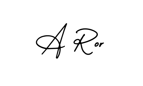 This is the best signature style for the A Ror name. Also you like these signature font (AmerikaSignatureDemo-Regular). Mix name signature. A Ror signature style 3 images and pictures png