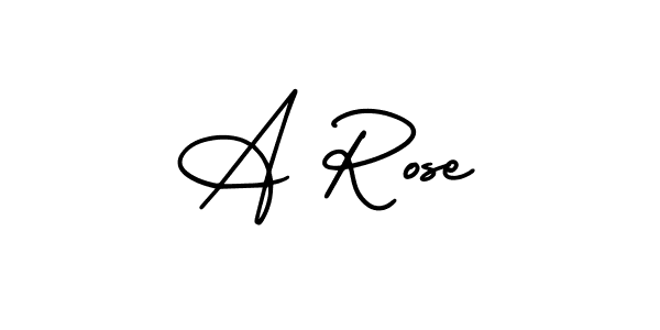 Best and Professional Signature Style for A Rose. AmerikaSignatureDemo-Regular Best Signature Style Collection. A Rose signature style 3 images and pictures png