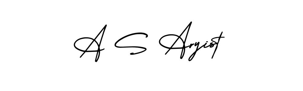 AmerikaSignatureDemo-Regular is a professional signature style that is perfect for those who want to add a touch of class to their signature. It is also a great choice for those who want to make their signature more unique. Get A S Aryist name to fancy signature for free. A S Aryist signature style 3 images and pictures png