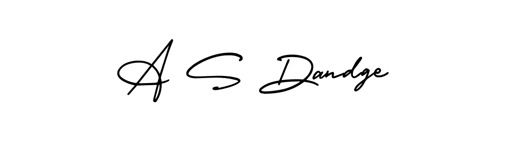 Make a beautiful signature design for name A S Dandge. With this signature (AmerikaSignatureDemo-Regular) style, you can create a handwritten signature for free. A S Dandge signature style 3 images and pictures png