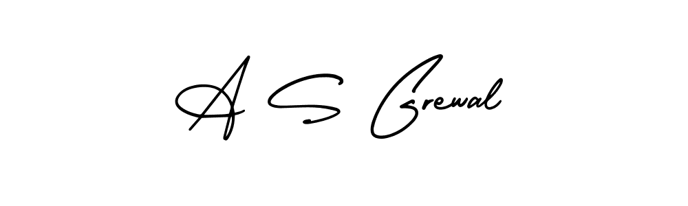 How to make A S Grewal signature? AmerikaSignatureDemo-Regular is a professional autograph style. Create handwritten signature for A S Grewal name. A S Grewal signature style 3 images and pictures png