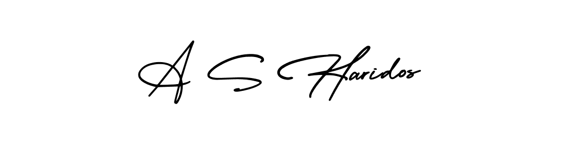 How to make A S Haridos signature? AmerikaSignatureDemo-Regular is a professional autograph style. Create handwritten signature for A S Haridos name. A S Haridos signature style 3 images and pictures png