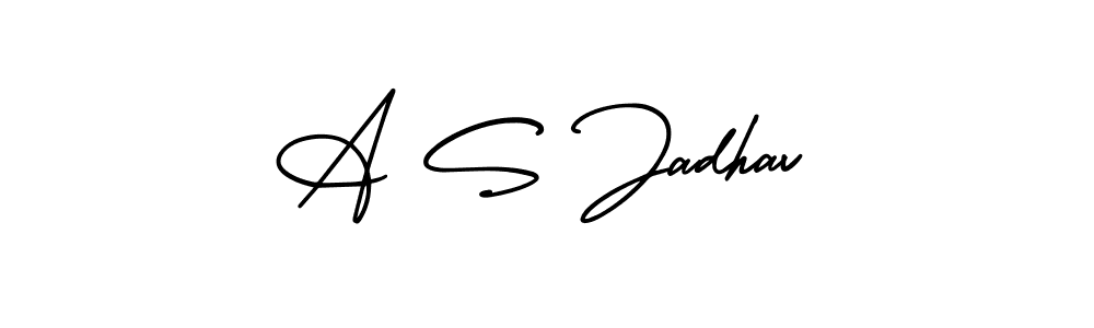 It looks lik you need a new signature style for name A S Jadhav. Design unique handwritten (AmerikaSignatureDemo-Regular) signature with our free signature maker in just a few clicks. A S Jadhav signature style 3 images and pictures png