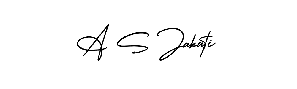 if you are searching for the best signature style for your name A S Jakati. so please give up your signature search. here we have designed multiple signature styles  using AmerikaSignatureDemo-Regular. A S Jakati signature style 3 images and pictures png