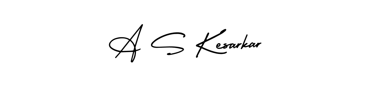 Make a beautiful signature design for name A S Kesarkar. Use this online signature maker to create a handwritten signature for free. A S Kesarkar signature style 3 images and pictures png