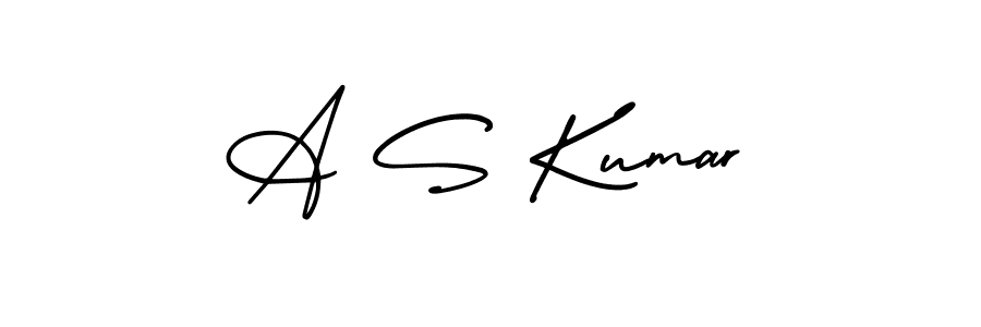 How to make A S Kumar signature? AmerikaSignatureDemo-Regular is a professional autograph style. Create handwritten signature for A S Kumar name. A S Kumar signature style 3 images and pictures png