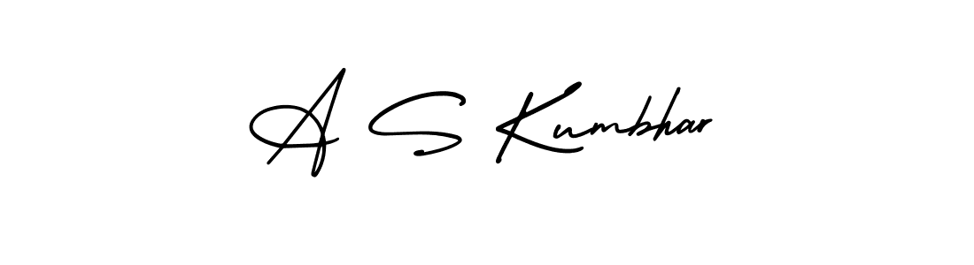 How to Draw A S Kumbhar signature style? AmerikaSignatureDemo-Regular is a latest design signature styles for name A S Kumbhar. A S Kumbhar signature style 3 images and pictures png