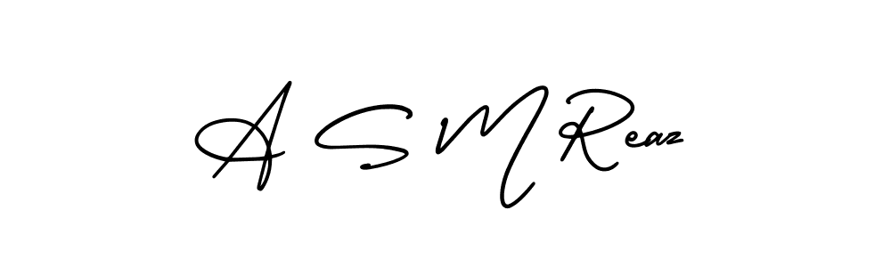 Also we have A S M Reaz name is the best signature style. Create professional handwritten signature collection using AmerikaSignatureDemo-Regular autograph style. A S M Reaz signature style 3 images and pictures png