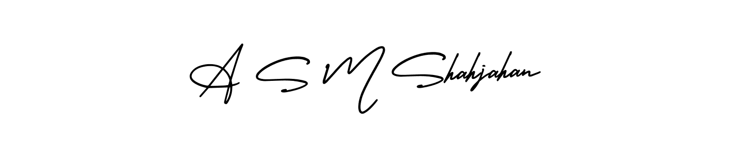 Also You can easily find your signature by using the search form. We will create A S M Shahjahan name handwritten signature images for you free of cost using AmerikaSignatureDemo-Regular sign style. A S M Shahjahan signature style 3 images and pictures png