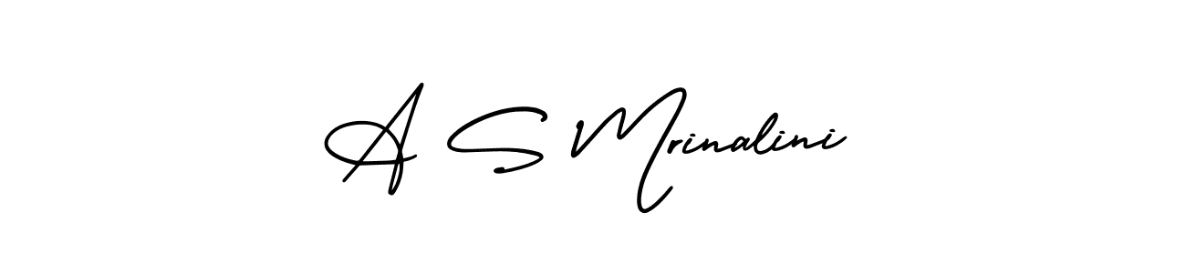 Also we have A S Mrinalini name is the best signature style. Create professional handwritten signature collection using AmerikaSignatureDemo-Regular autograph style. A S Mrinalini signature style 3 images and pictures png