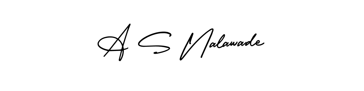 How to make A S Nalawade signature? AmerikaSignatureDemo-Regular is a professional autograph style. Create handwritten signature for A S Nalawade name. A S Nalawade signature style 3 images and pictures png