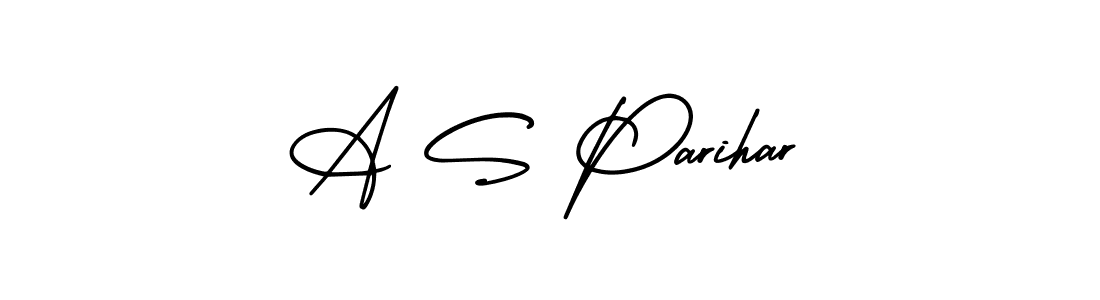 Create a beautiful signature design for name A S Parihar. With this signature (AmerikaSignatureDemo-Regular) fonts, you can make a handwritten signature for free. A S Parihar signature style 3 images and pictures png