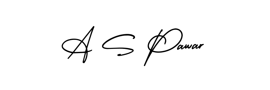 Also we have A S Pawar name is the best signature style. Create professional handwritten signature collection using AmerikaSignatureDemo-Regular autograph style. A S Pawar signature style 3 images and pictures png