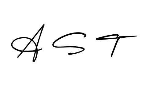 if you are searching for the best signature style for your name A S T. so please give up your signature search. here we have designed multiple signature styles  using AmerikaSignatureDemo-Regular. A S T signature style 3 images and pictures png