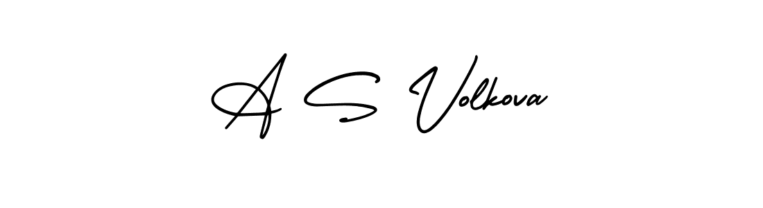 It looks lik you need a new signature style for name A S Volkova. Design unique handwritten (AmerikaSignatureDemo-Regular) signature with our free signature maker in just a few clicks. A S Volkova signature style 3 images and pictures png