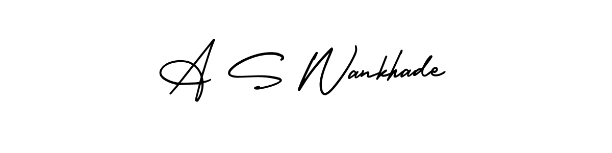 if you are searching for the best signature style for your name A S Wankhade. so please give up your signature search. here we have designed multiple signature styles  using AmerikaSignatureDemo-Regular. A S Wankhade signature style 3 images and pictures png