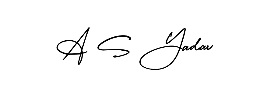 It looks lik you need a new signature style for name A S Yadav. Design unique handwritten (AmerikaSignatureDemo-Regular) signature with our free signature maker in just a few clicks. A S Yadav signature style 3 images and pictures png