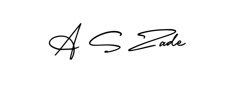 Also You can easily find your signature by using the search form. We will create A S Zade name handwritten signature images for you free of cost using AmerikaSignatureDemo-Regular sign style. A S Zade signature style 3 images and pictures png