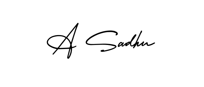 How to make A Sadhu signature? AmerikaSignatureDemo-Regular is a professional autograph style. Create handwritten signature for A Sadhu name. A Sadhu signature style 3 images and pictures png