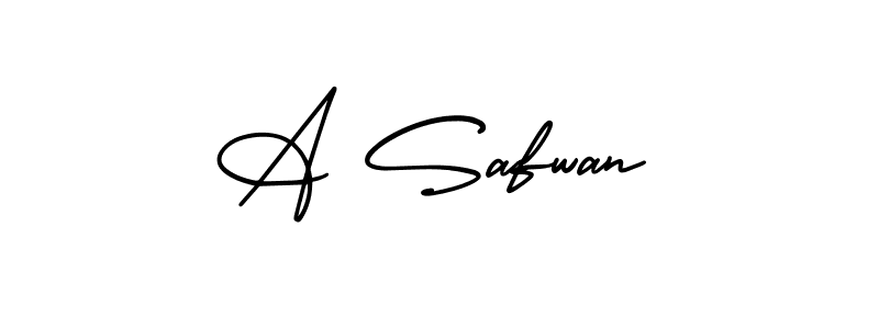 Make a beautiful signature design for name A Safwan. With this signature (AmerikaSignatureDemo-Regular) style, you can create a handwritten signature for free. A Safwan signature style 3 images and pictures png