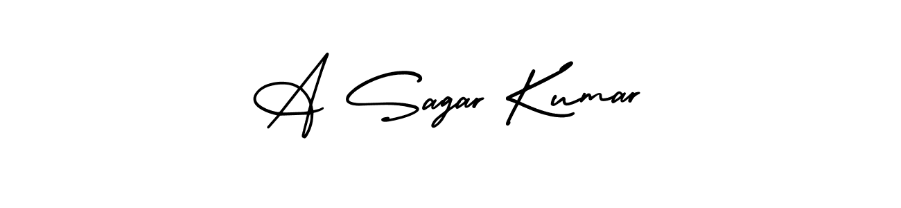 It looks lik you need a new signature style for name A Sagar Kumar. Design unique handwritten (AmerikaSignatureDemo-Regular) signature with our free signature maker in just a few clicks. A Sagar Kumar signature style 3 images and pictures png