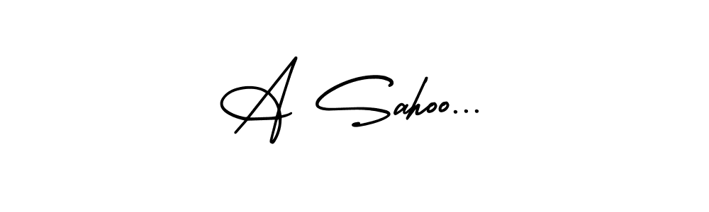 How to Draw A Sahoo... signature style? AmerikaSignatureDemo-Regular is a latest design signature styles for name A Sahoo.... A Sahoo... signature style 3 images and pictures png