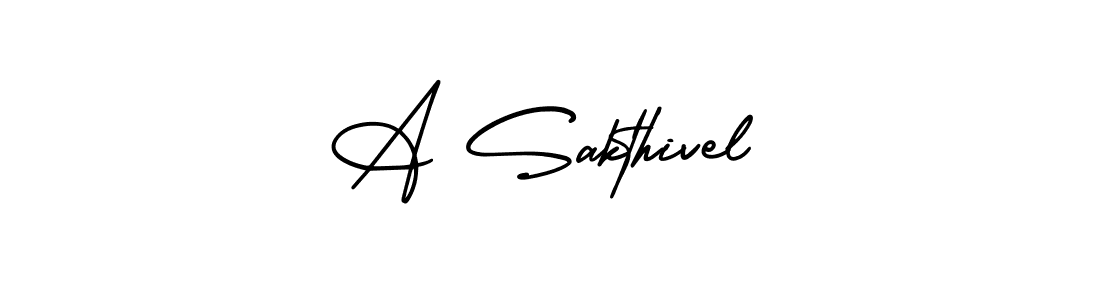 Make a beautiful signature design for name A Sakthivel. With this signature (AmerikaSignatureDemo-Regular) style, you can create a handwritten signature for free. A Sakthivel signature style 3 images and pictures png