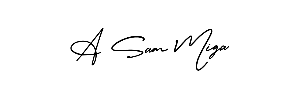 Here are the top 10 professional signature styles for the name A Sam Miga. These are the best autograph styles you can use for your name. A Sam Miga signature style 3 images and pictures png