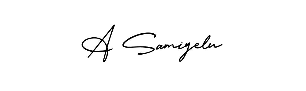 Make a beautiful signature design for name A Samiyelu. Use this online signature maker to create a handwritten signature for free. A Samiyelu signature style 3 images and pictures png