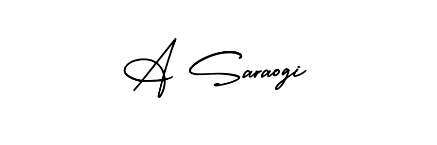 You should practise on your own different ways (AmerikaSignatureDemo-Regular) to write your name (A Saraogi) in signature. don't let someone else do it for you. A Saraogi signature style 3 images and pictures png