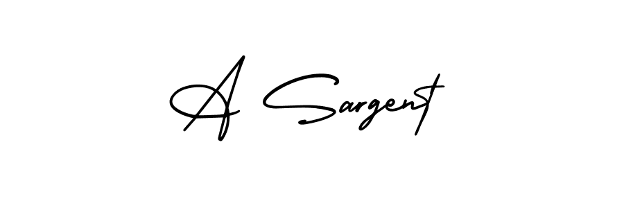 The best way (AmerikaSignatureDemo-Regular) to make a short signature is to pick only two or three words in your name. The name A Sargent include a total of six letters. For converting this name. A Sargent signature style 3 images and pictures png