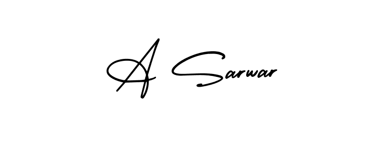 The best way (AmerikaSignatureDemo-Regular) to make a short signature is to pick only two or three words in your name. The name A Sarwar include a total of six letters. For converting this name. A Sarwar signature style 3 images and pictures png
